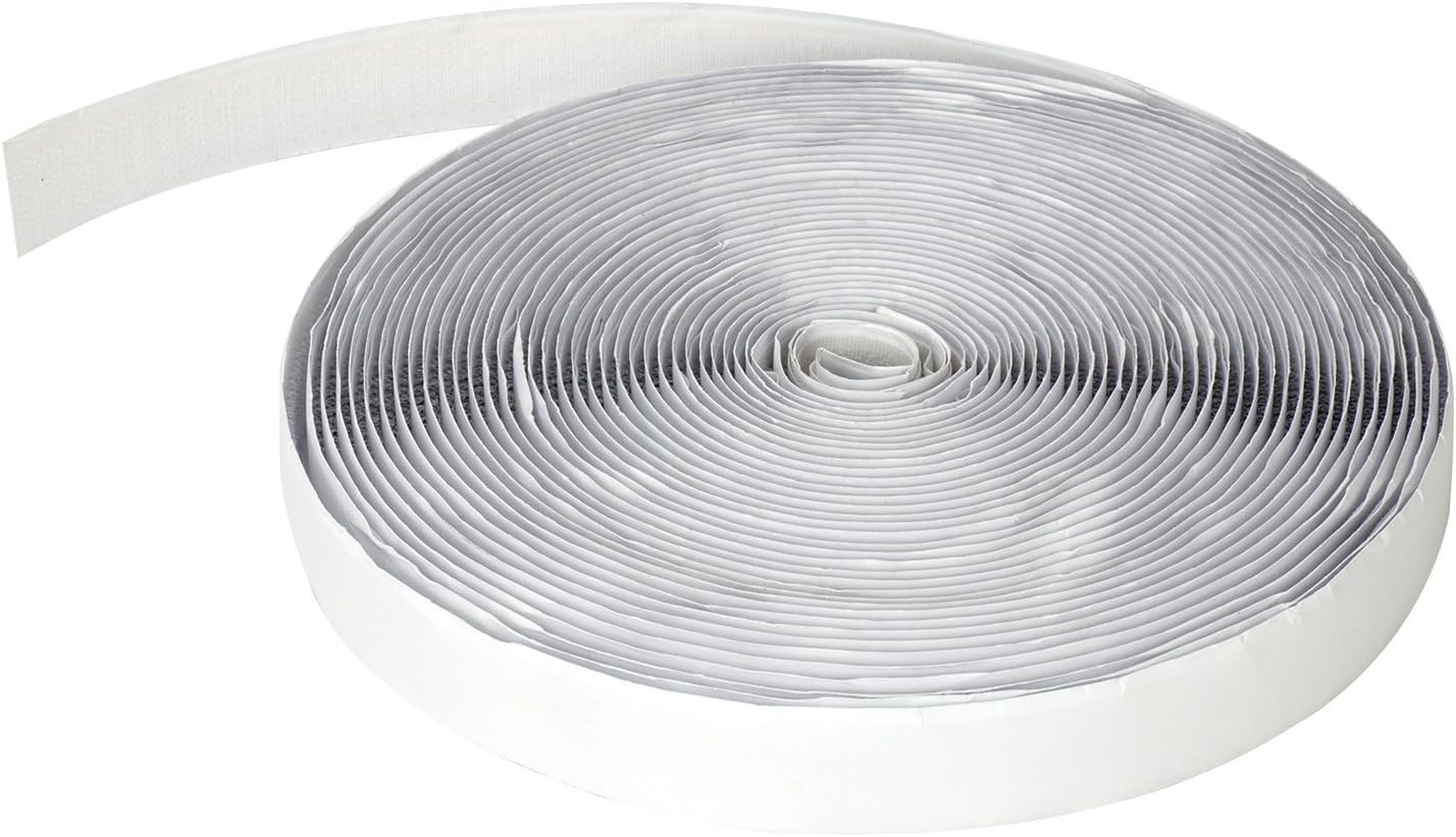 Durable 39FT x 0.75 Inch Adhesive Hook Tape for Smooth Surface Repairs