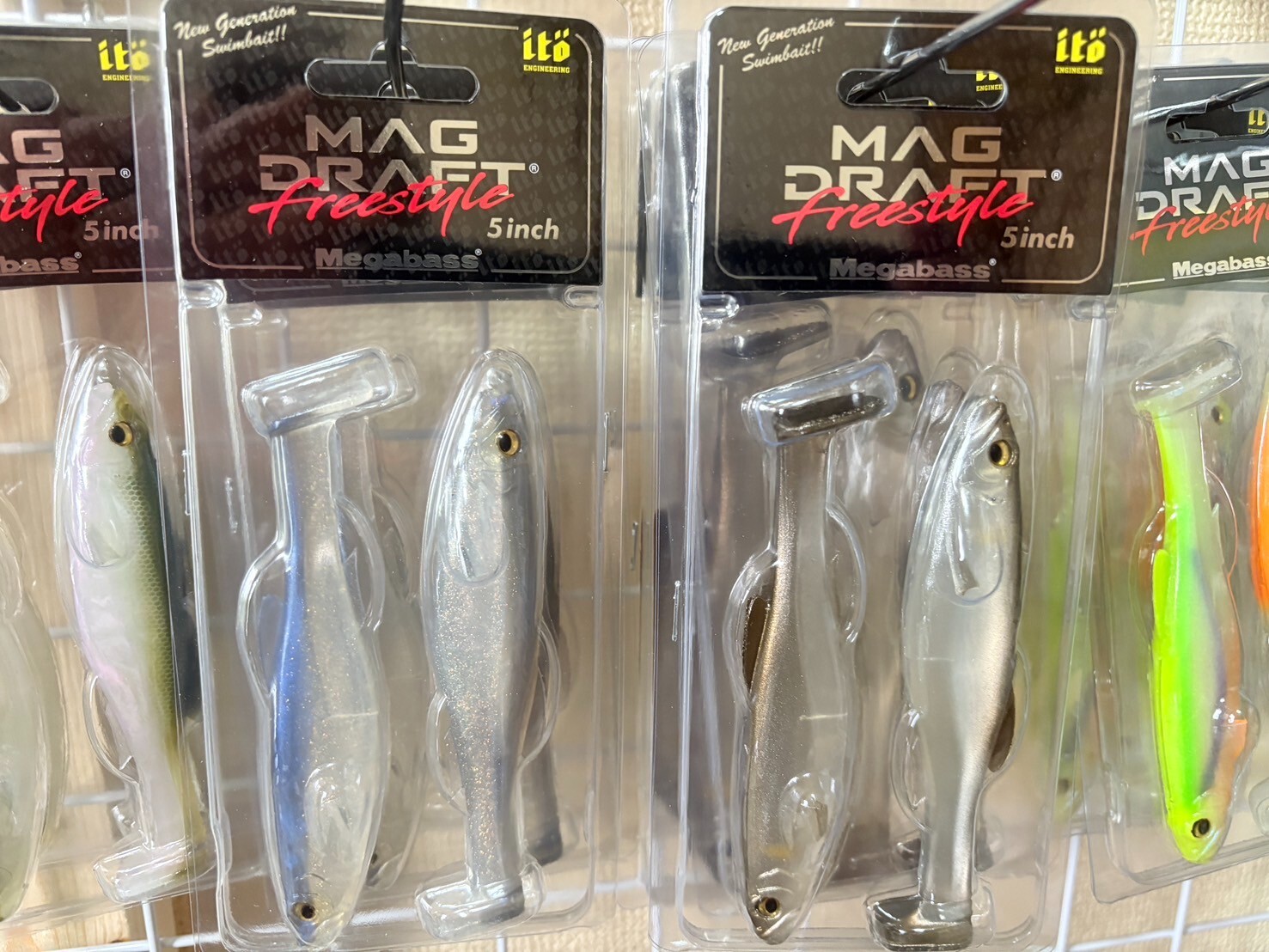 Megabass  Magdraft Freestyle 5" 6" Soft Plastic Swimbaits　（Choose Color）　New JDM