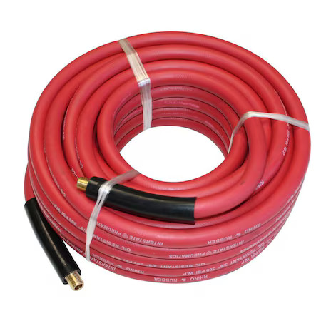 INTERSTATE PNEUMATICS HA46-100E Red Rhino Rubber Hose 3/8 Inch x 100 feet 300
