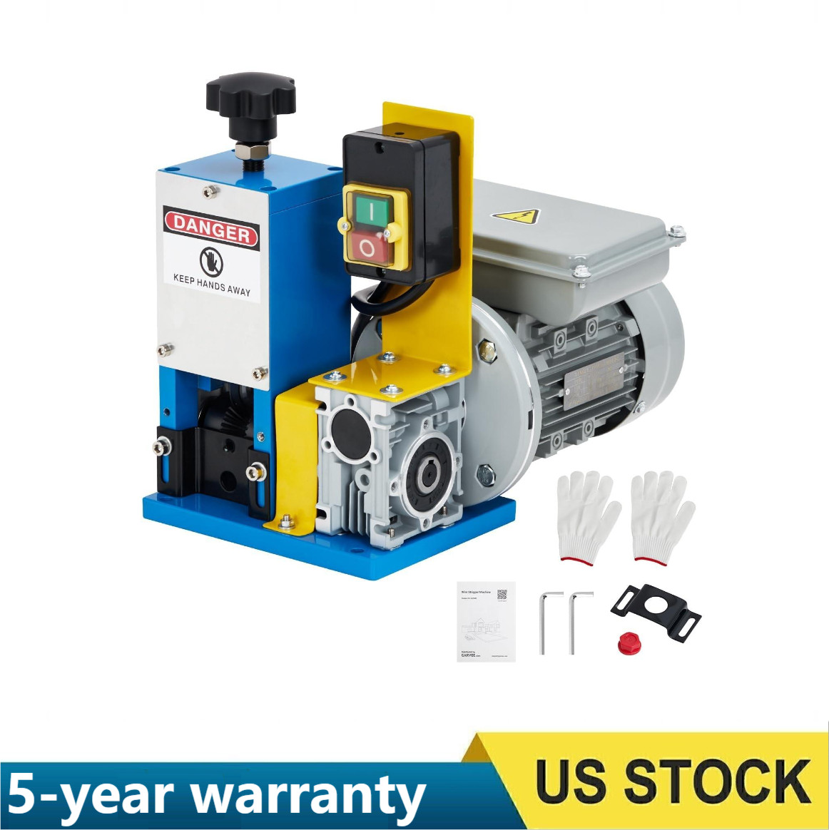 Wire Stripper Machine, 0.06"-1" Automatic Electric Wire Stripping Tool 5 Channel