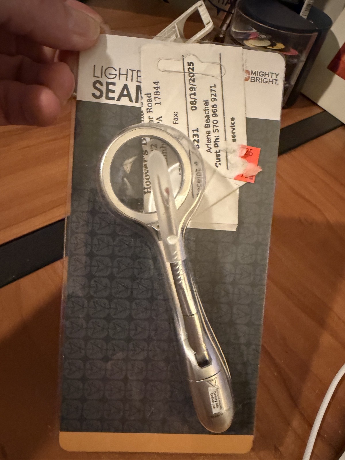 New! Mighty Bright LIGHTED SEAM RIPPER for Sewing * Quilting * LED Light