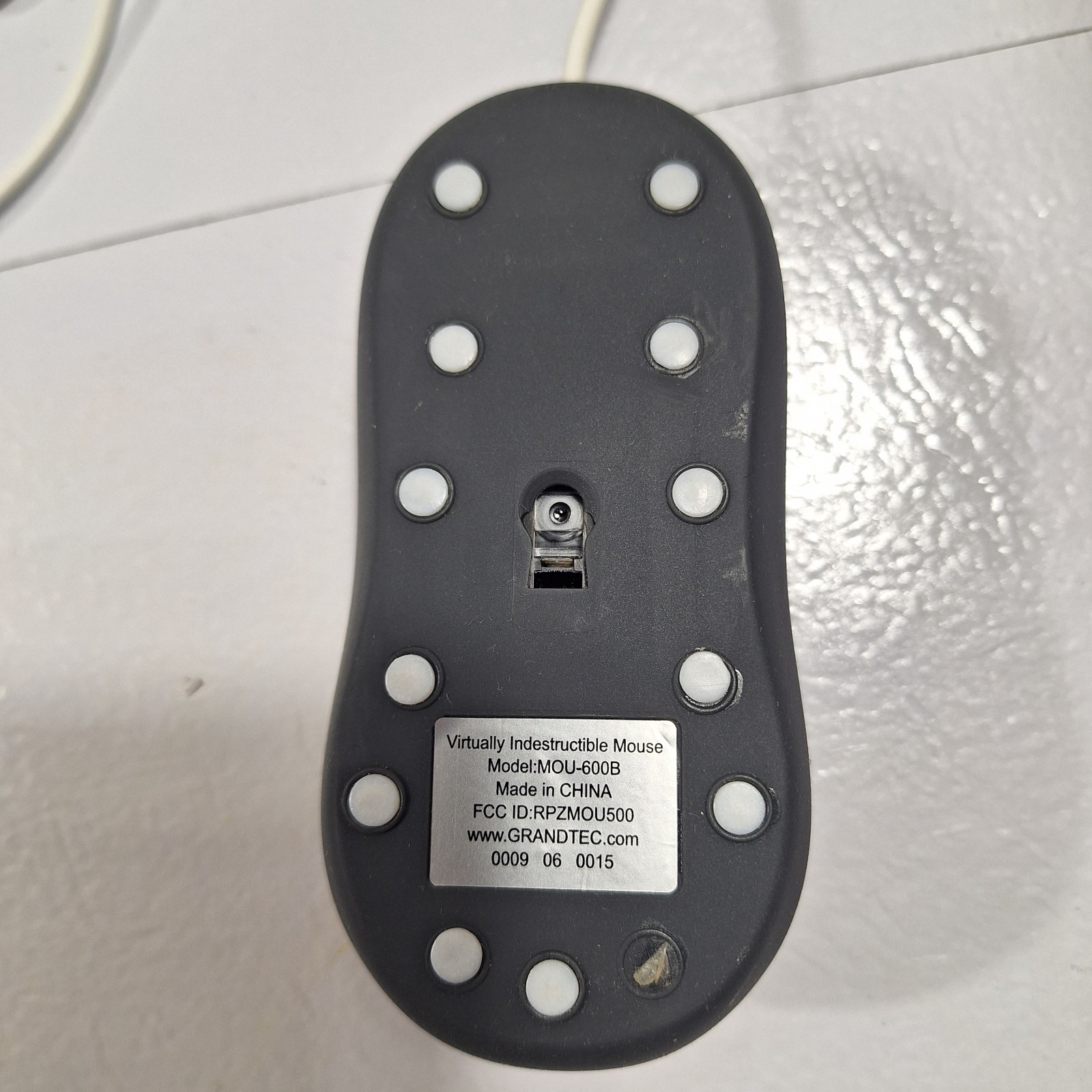 Grandtec Virtually Indestructible Mouse MOU-600B Wired