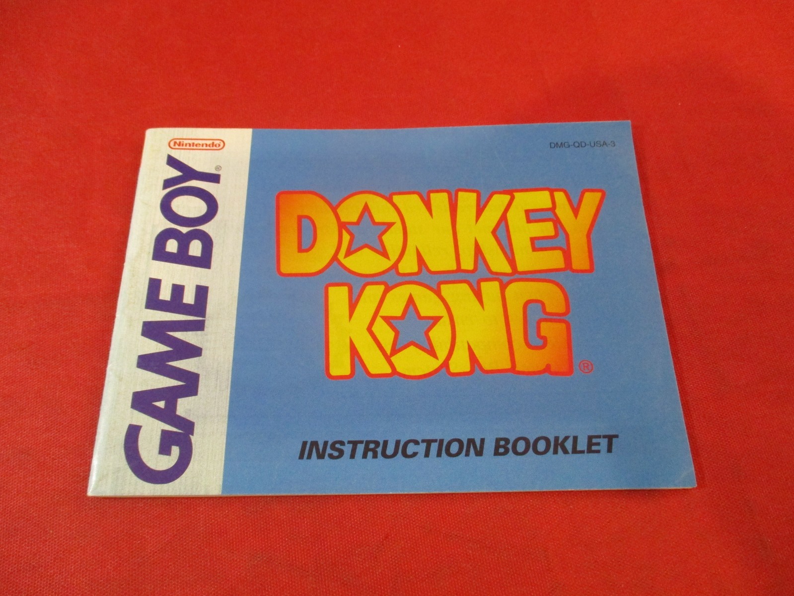 Donkey Kong Nintendo Game Boy Instruction Manual Booklet ONLY #L