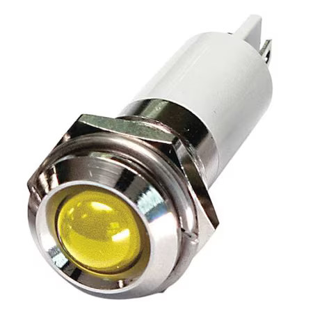 Zoro Select 24M116 Raised Panel Light, Yellow, 110 V Ac, 24M116
