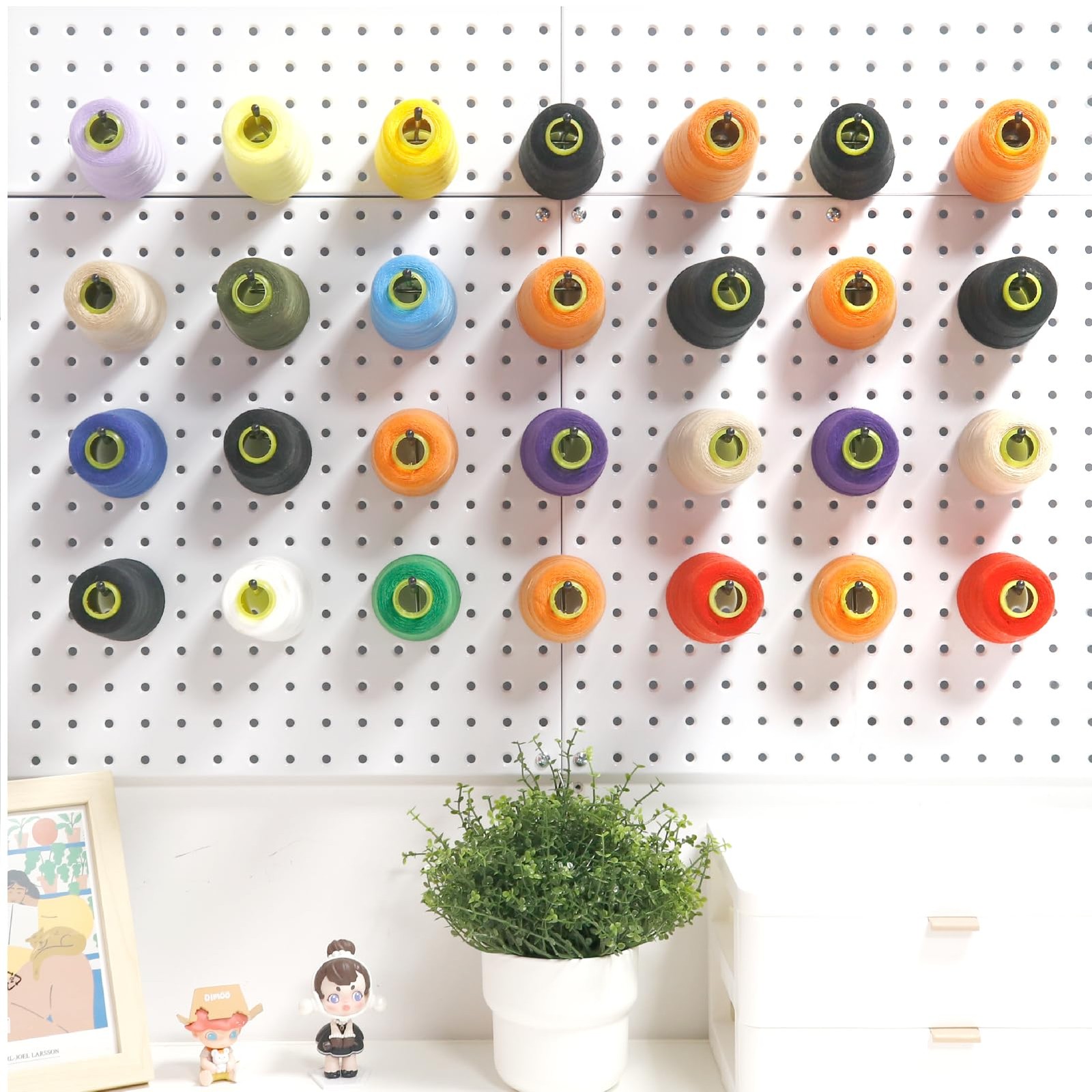 50 Pack 2 Inch Silver Pegboard Hooks with Rubber Tips