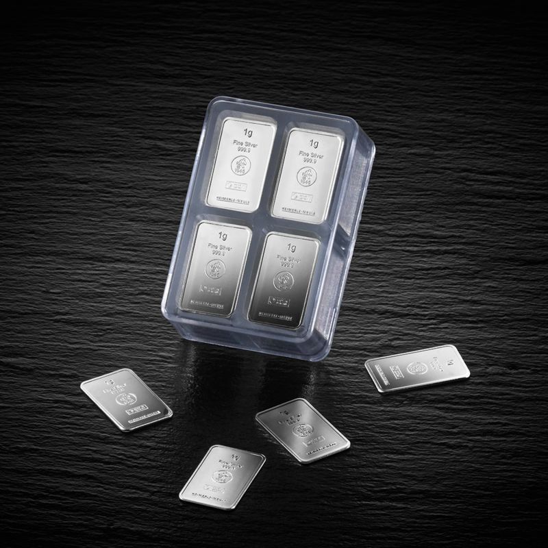 Heimerle + Meule 100 x 1g Silver Bars UnityBox
