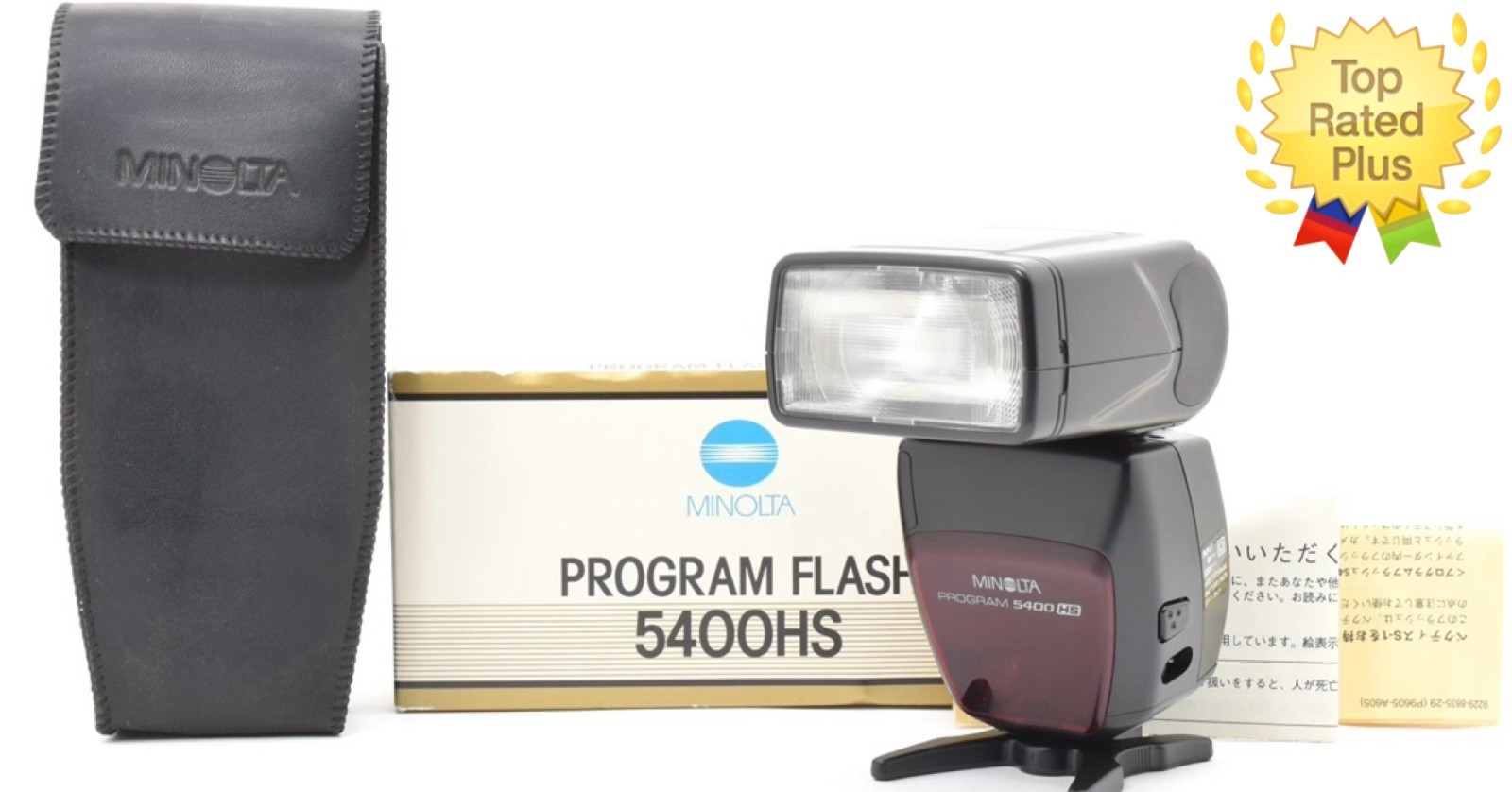 ▶️ Minolta Program 5400 HS Shoe Mount Flash [NEAR MINT w/Box] From JAPAN