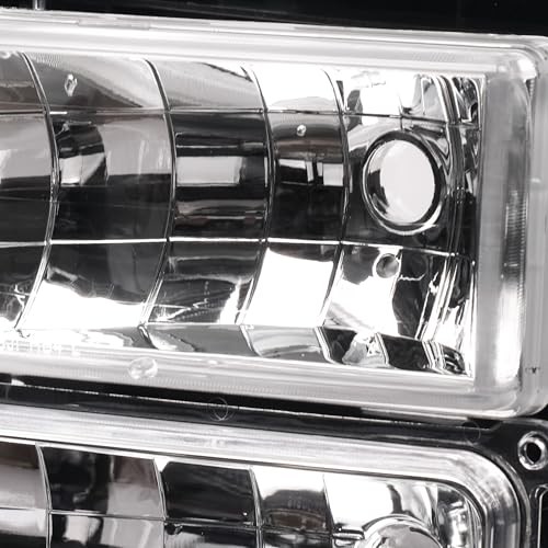 Headlight Assembly with Bumper Lights 4pcs Headlights W/ Bumper Lights