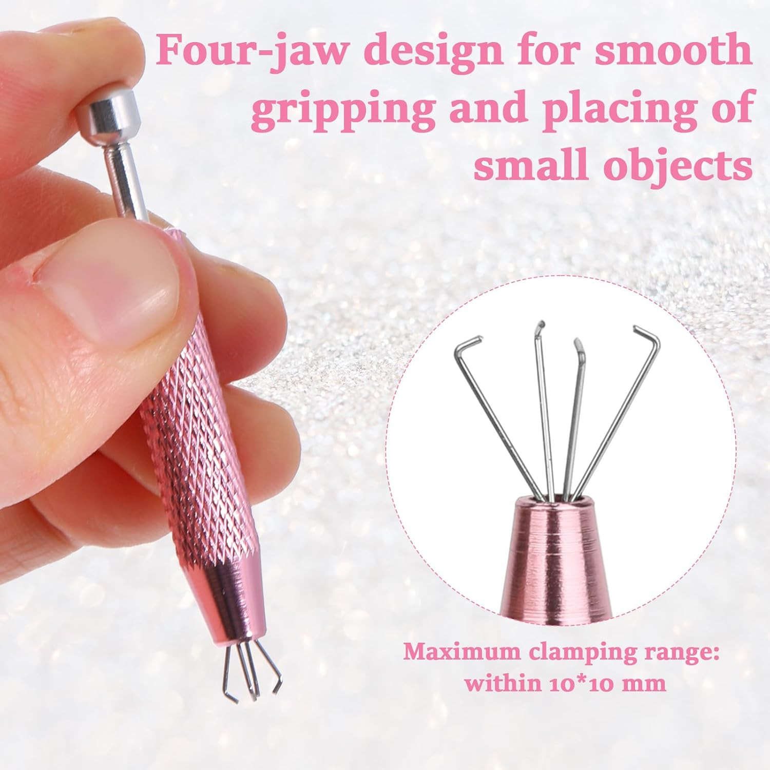 2 Pcs Piercing Ball Grabber Tool, Piercing Changing Tools 4-Claw Pick up Pier...