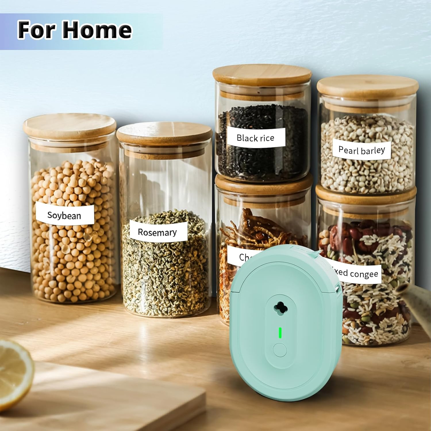 Label Maker Machine with Tape, Portable Bluetooth Label Makers, Inkless Mini Pri