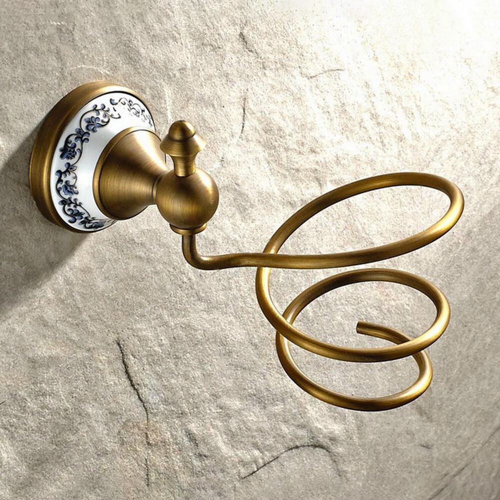 Antique Brass Ceramic Bathroom Accessories Set Bath Hardware Towel Bar szh134