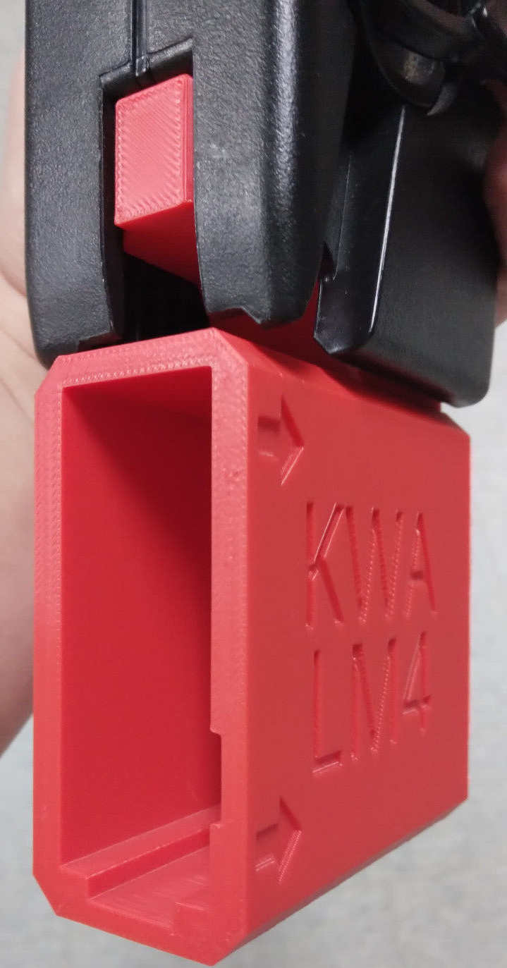 KWA LM4 GBBR Airsoft Odin Speedloader Adapter (Red)