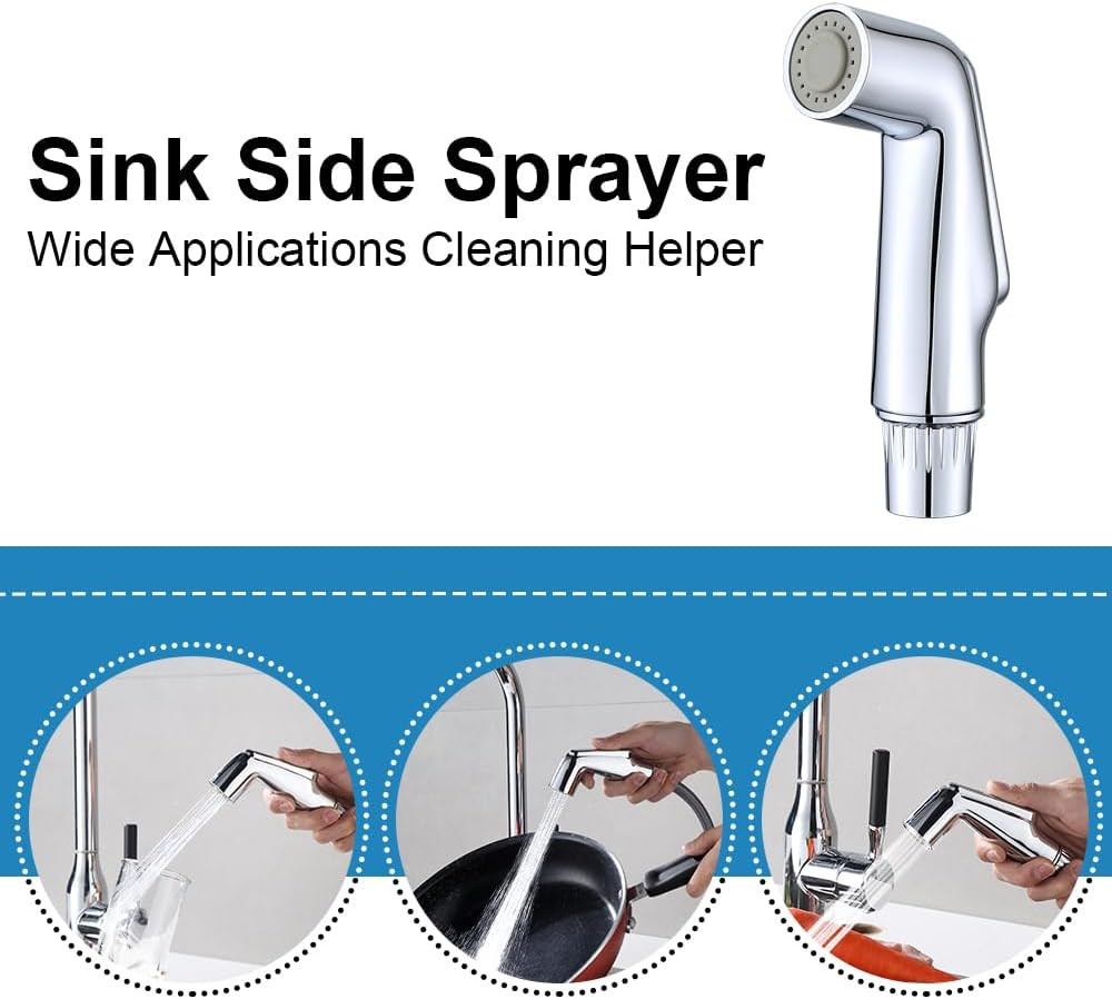Kitchen Sink Sprayer Replacement Head, Side Spray Attachment for Faucet, Pull Ou