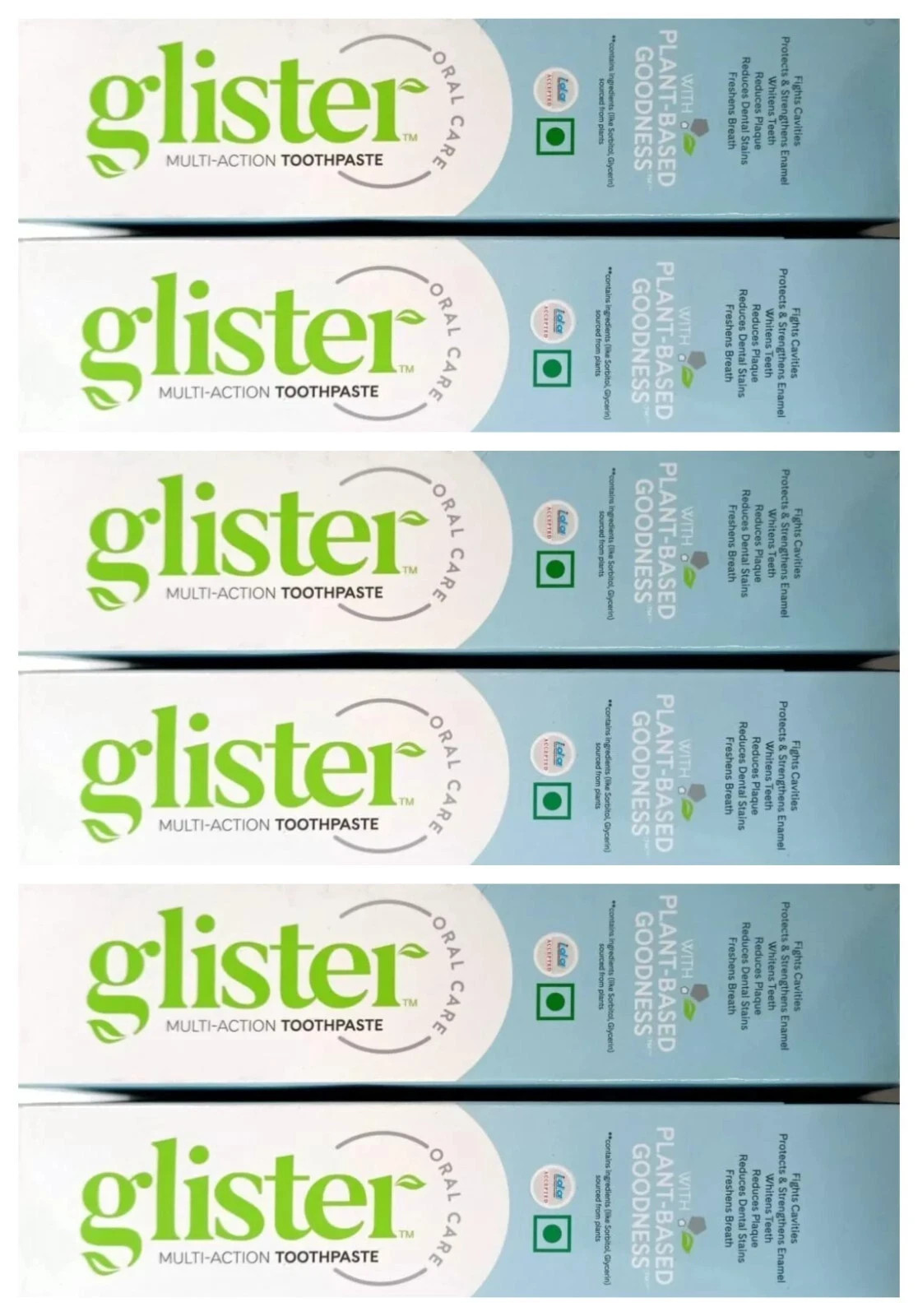 Amway Glister Toothpaste 200g Pack of 6 – Dental Care & Stain Removal