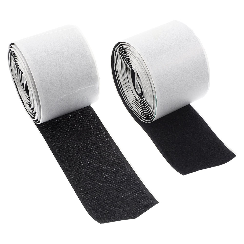 2 Sets Durable White Nylon Hook and Loop Tape for Guitar Effect Pedal