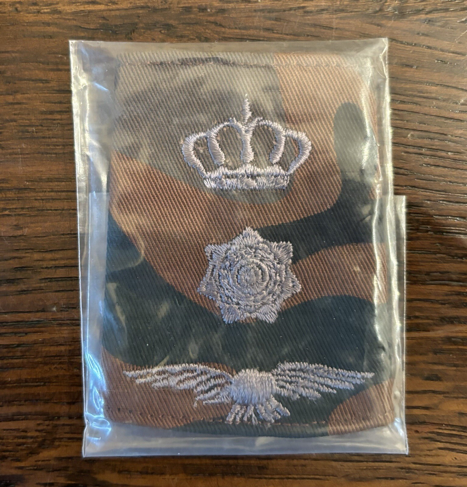 Jordanian Air Force Ground Forces Amoeba Pattern Camouflage Lt Col Rank Slide