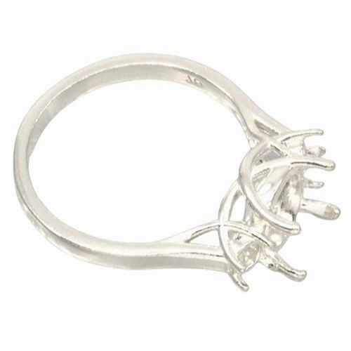 Round Accented Trellis Pre-notched Ring Mounting