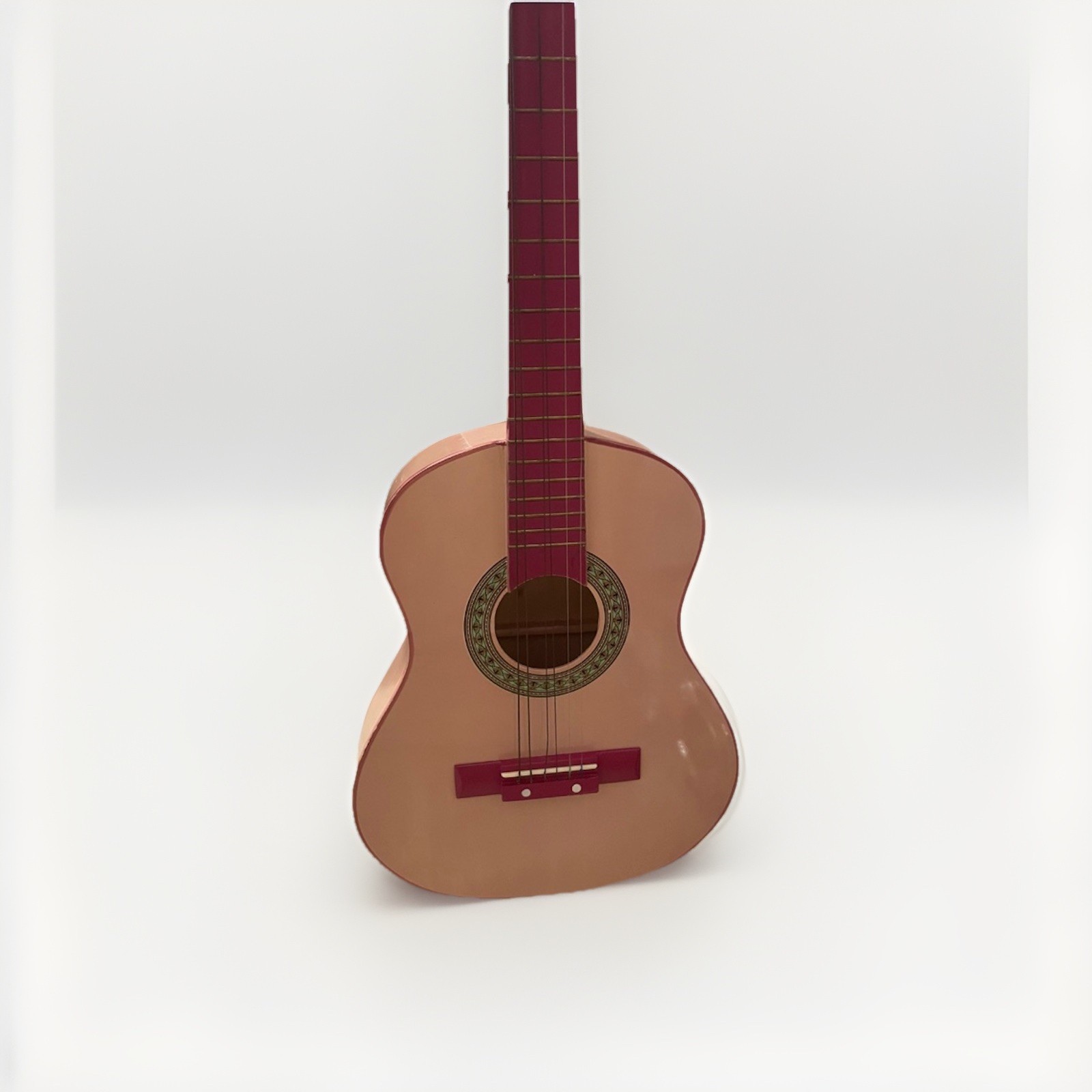 Pink Classical Guitar Standard Body 6 String with Matching Gig Bag Soft Case