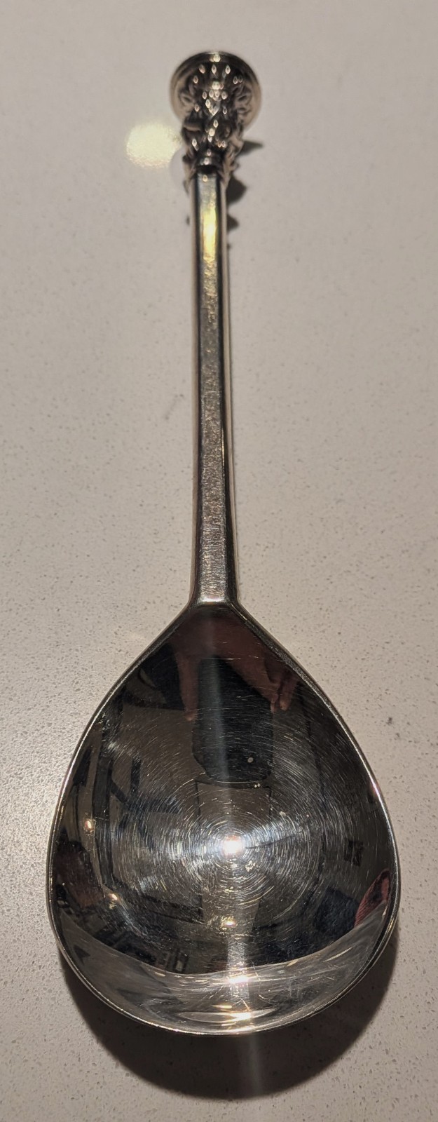 Elizabethan Seal Top Serving Spoon Circa 1593 By Gorham for Horizon Reproduction