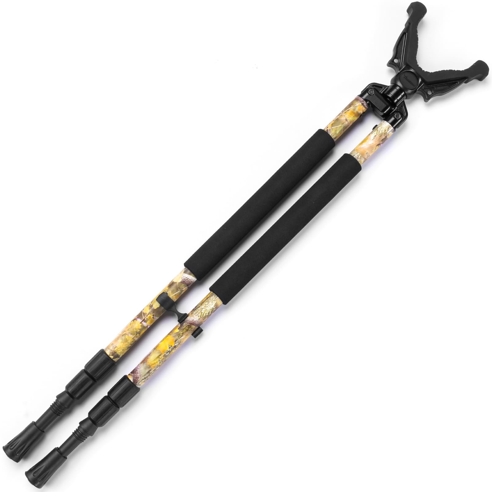 Hunting Bipod, Shooting Tripod, Adjustable Shooting Bipod with 360° V Yoke Re...
