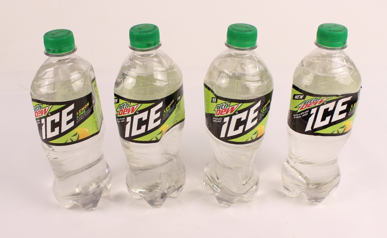 Discontinued 2018 Mountain Dew Ice Unopened 20oz Bottles lot of 4 Read