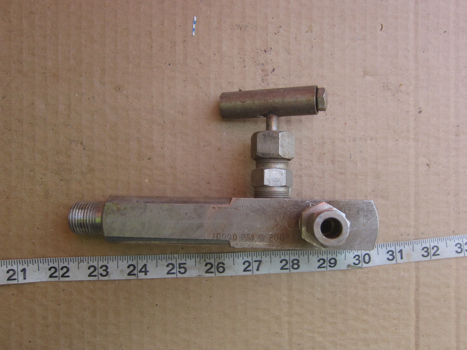 KF Industries 1/2SS 10000 Psi Needle Valve, Used