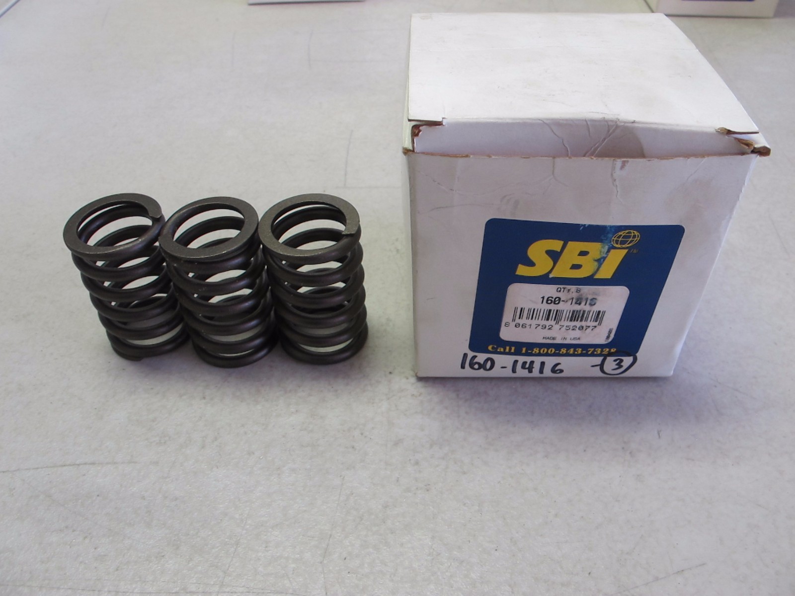 SBI 160-1416 Engine Valve Spring IHC 530 CID 8.7L DIESEL 466 7.6L TURBO - 3 PCS