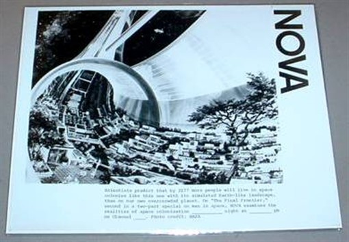 FUTURISTIC 2177 SPACE COLONY - PBS TV Promo Photo