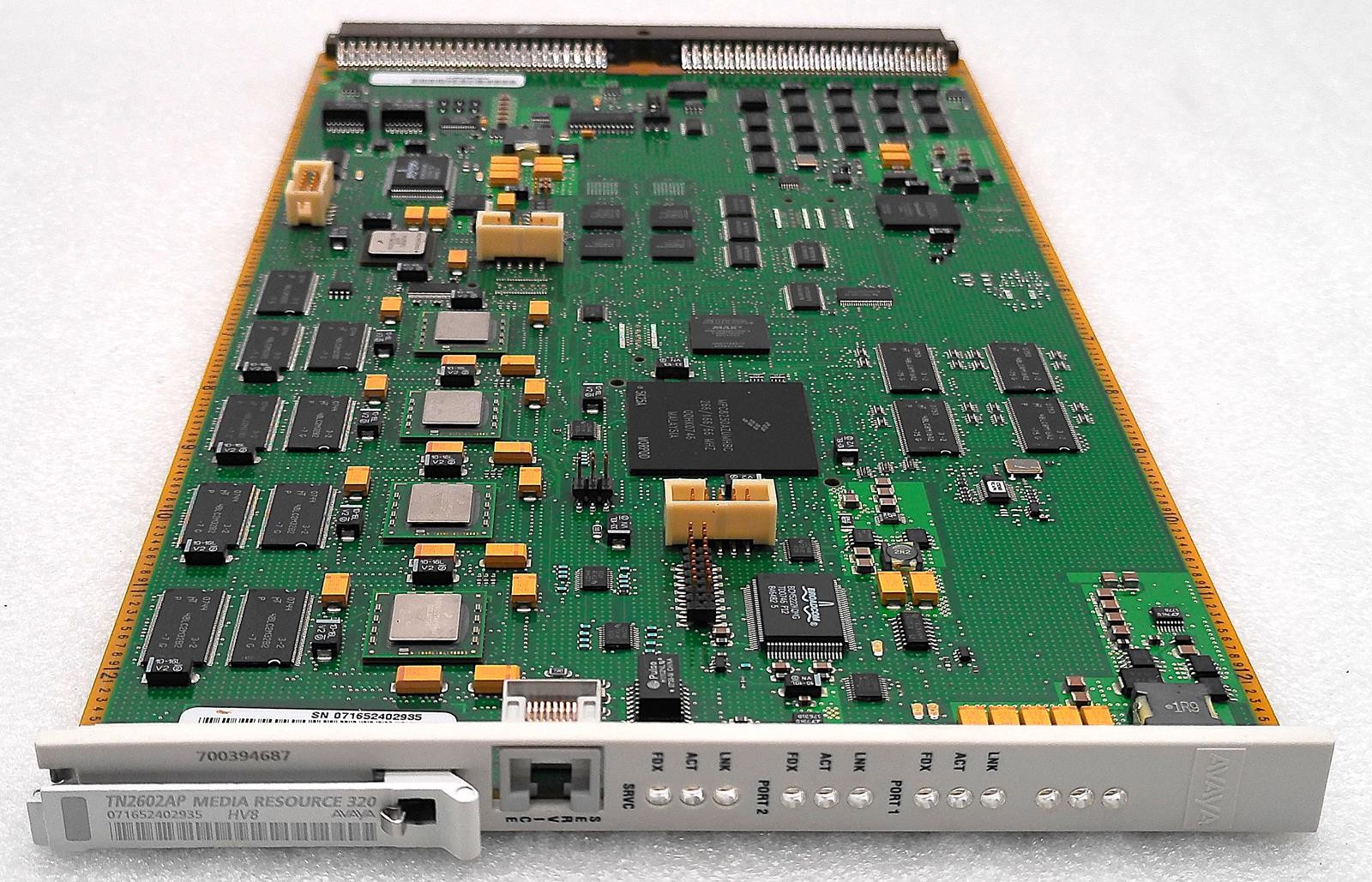 AVAYA G650 TN2602AP MEDIA RESOURCE 320 HV8 700394687 CIRCUIT BOARD