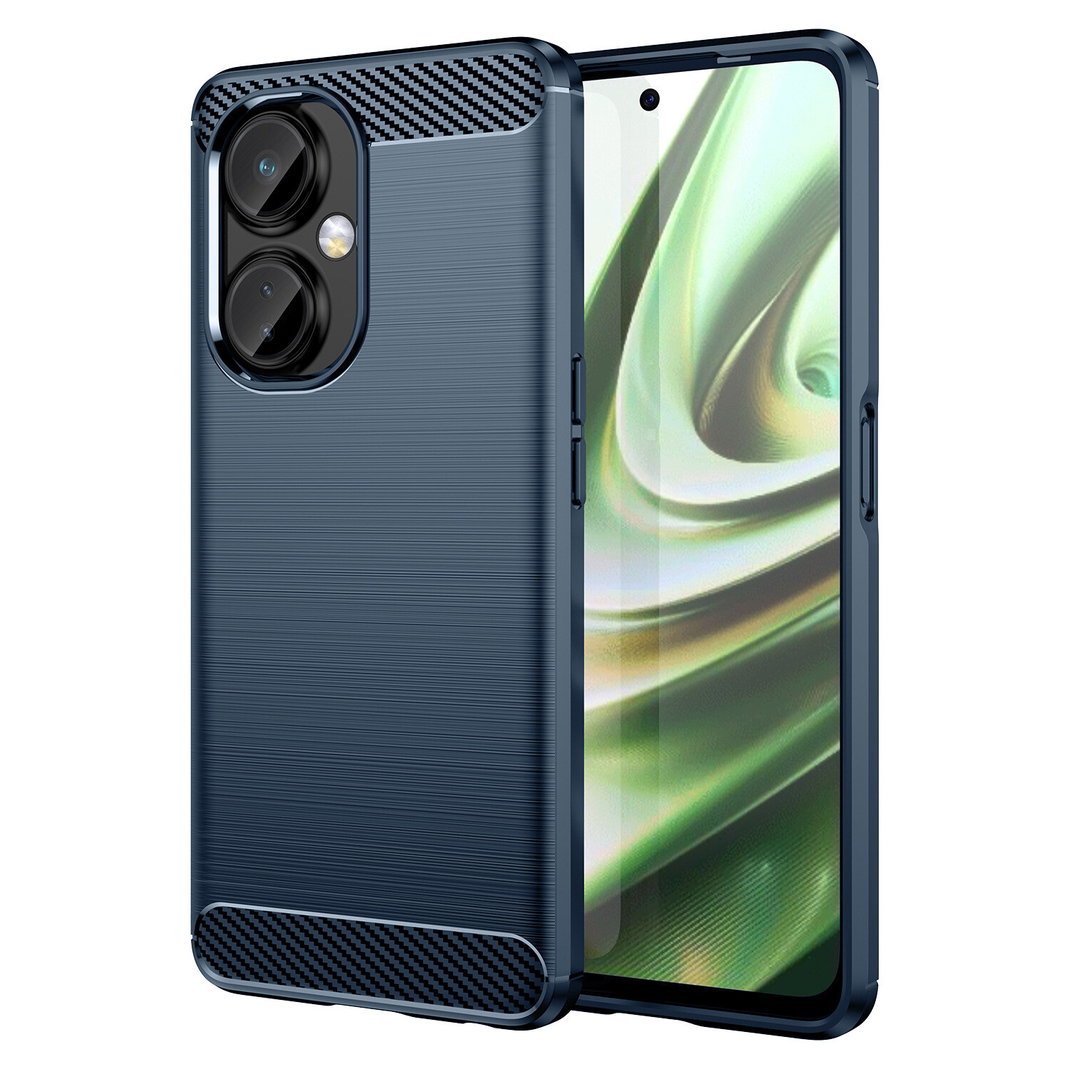For OnePlus Nord N30 Carbon Fiber Texture Pattern TPU Case