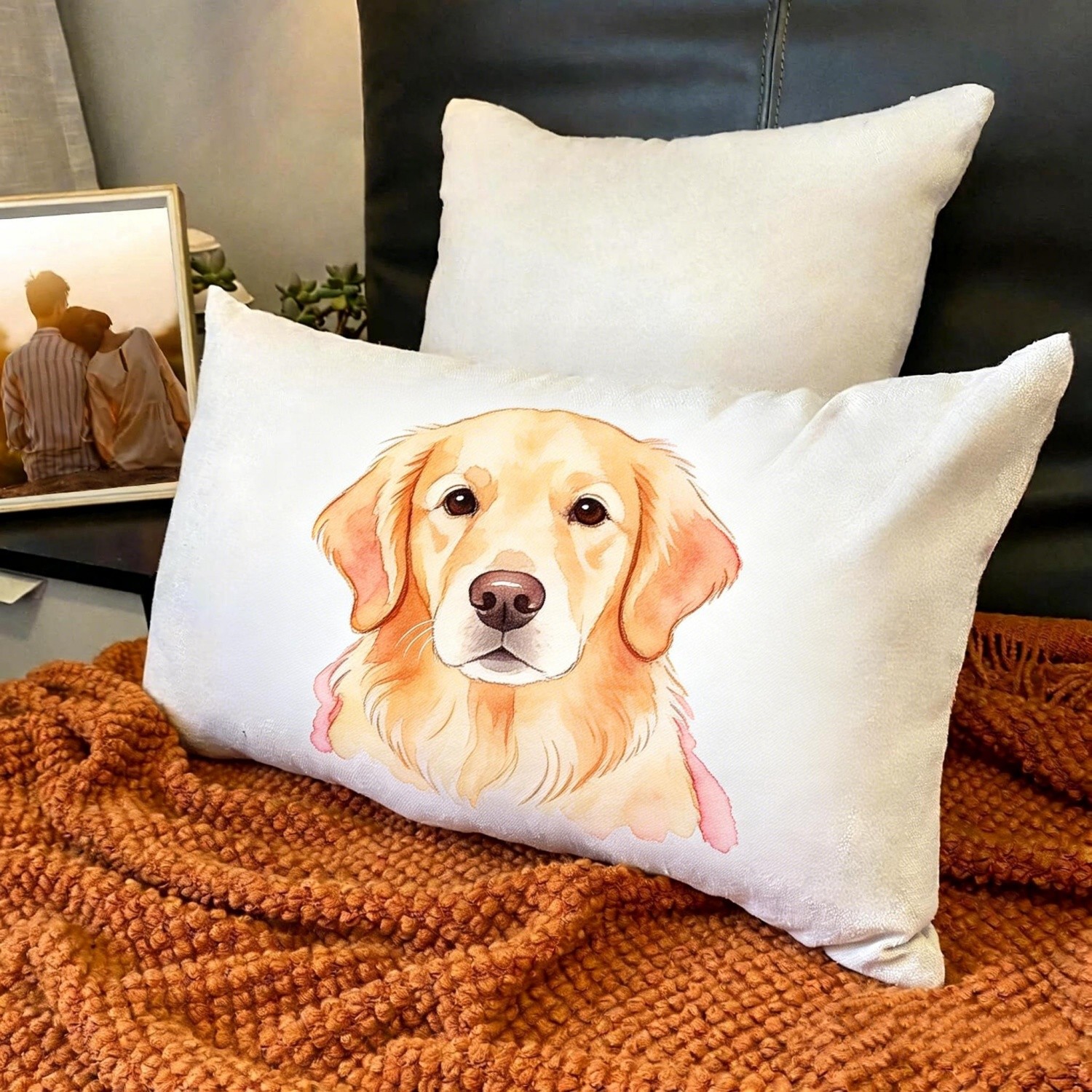 Custom Personalized Throw Pillow Cover Double Side Sofa Cushion Cover 12x20in