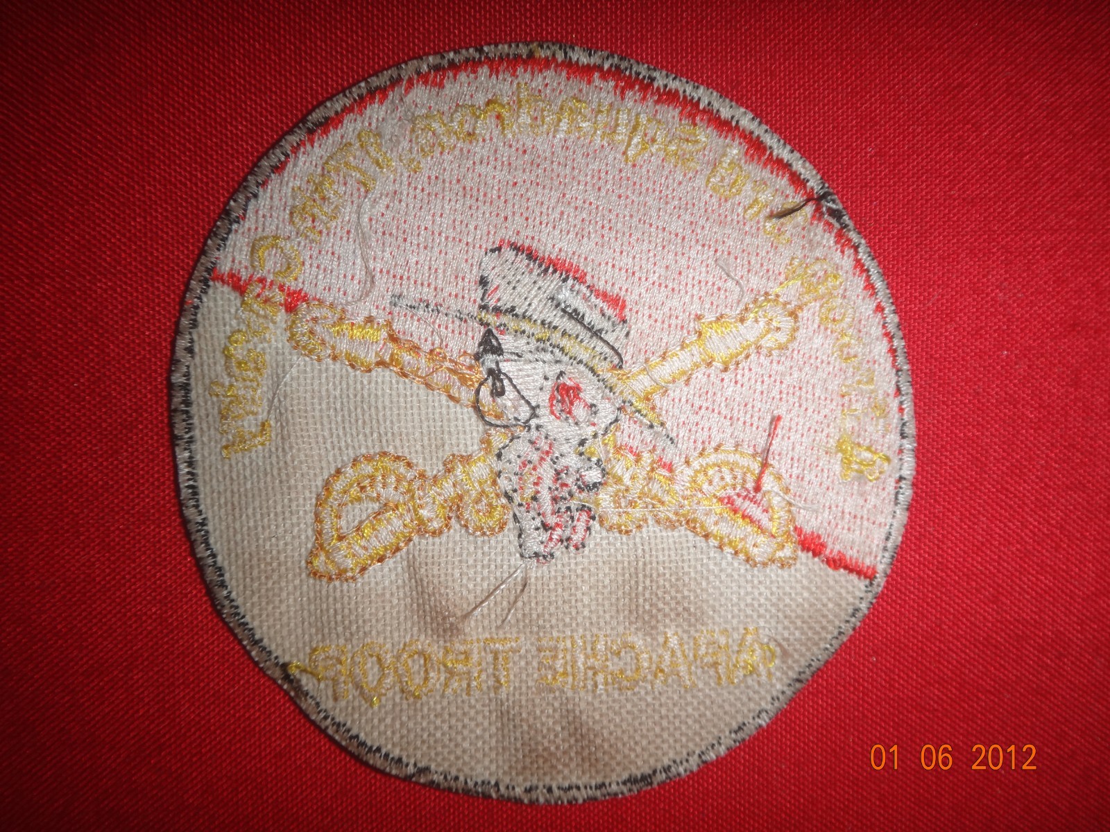 US A Troop 3rd Squadron 17th Cavalry Regiment APACHE TROOP Vietnam War Patch