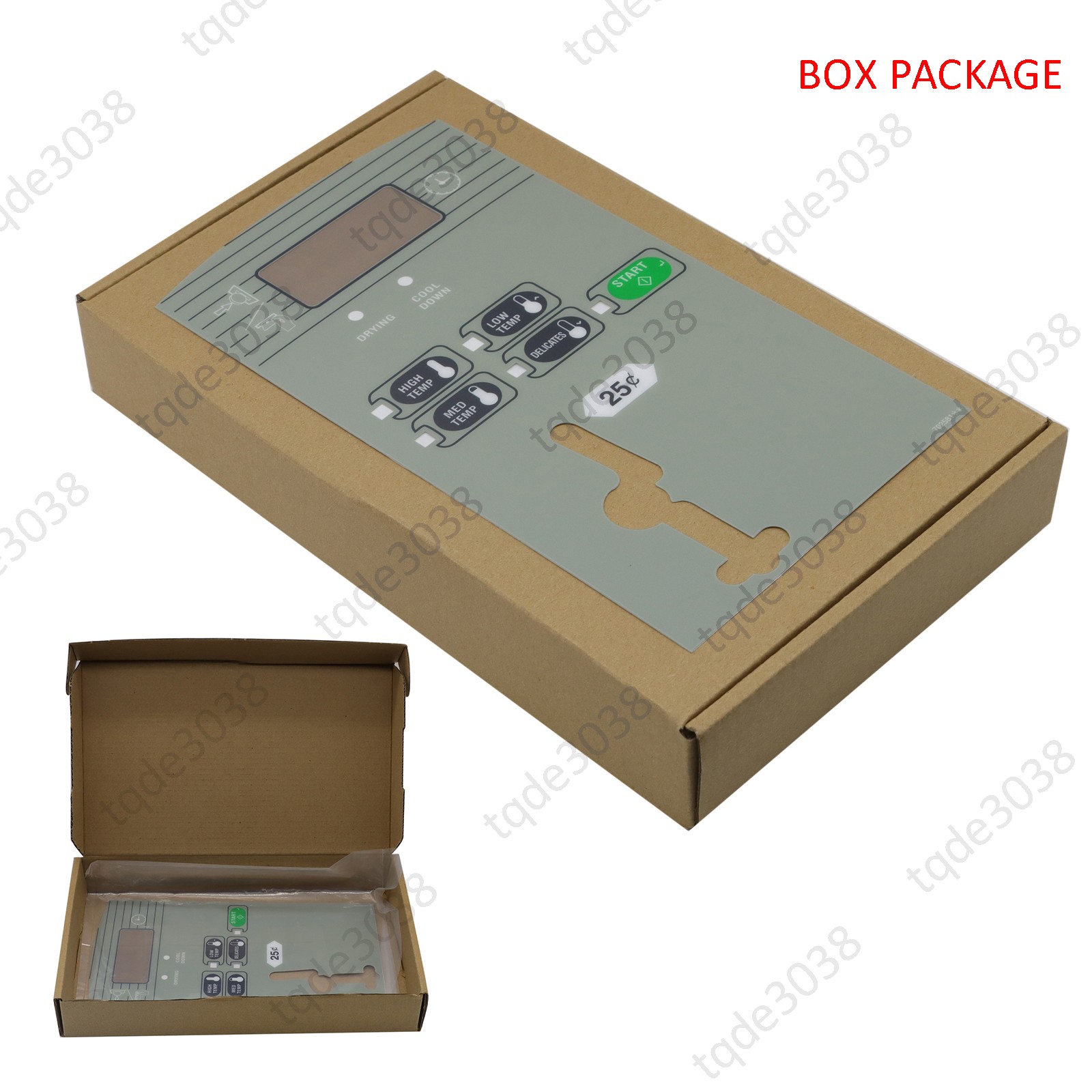 FOR HUEBSCH HTT30N BC DRYER COMPUTER OVERLAY - 70258101