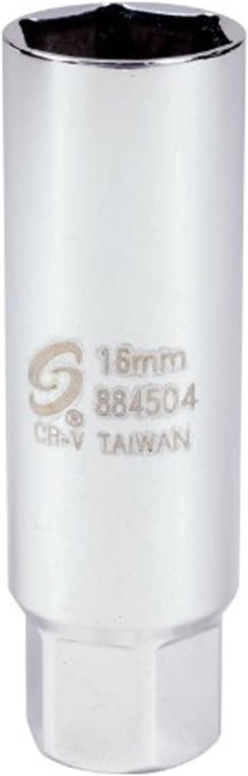 Precision 16mm 3/8'' Drive Spark Plug Socket - Durable CR-MO, Lifetime