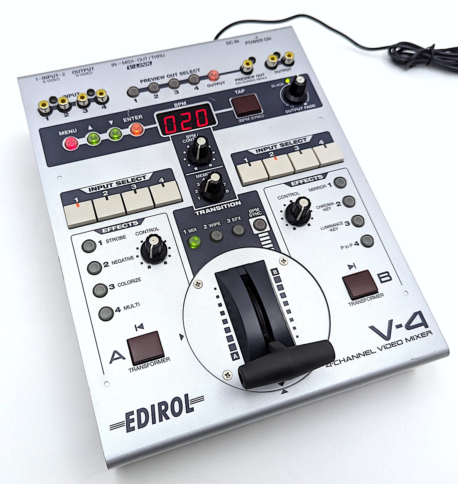 Roland Edirol V-4 4-Channel Video Mixer S-Video MIDI - Vintage VJ Gear - Tested
