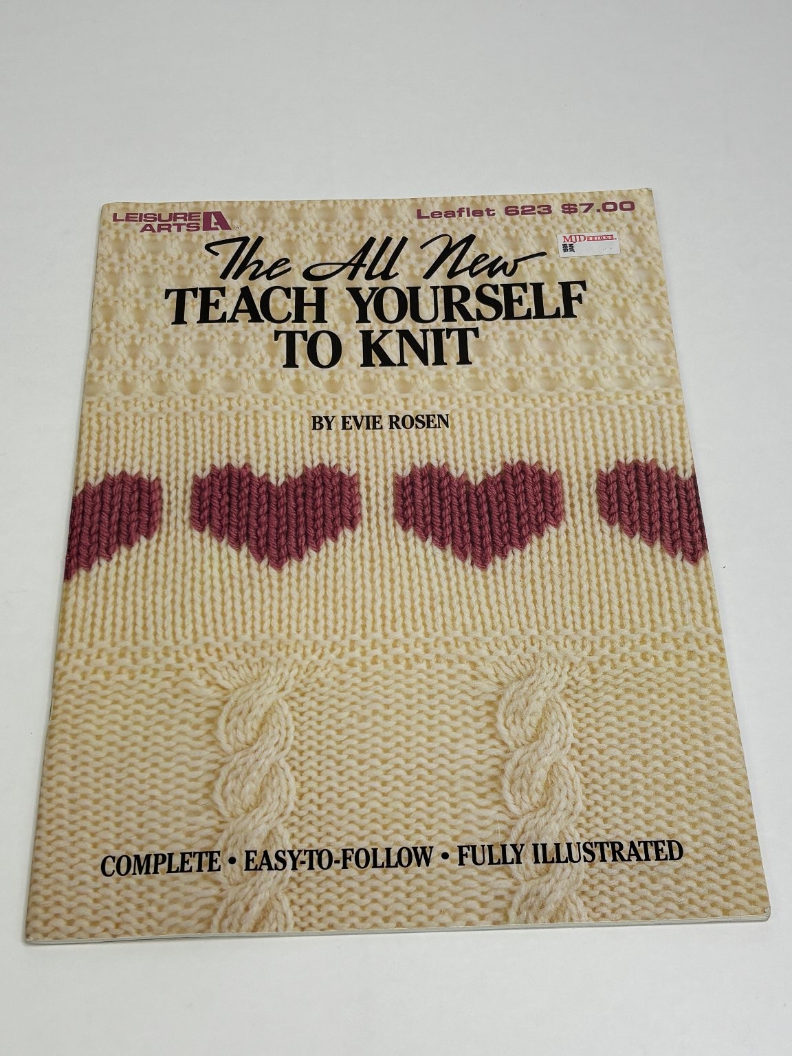 Leisure Arts The All New Teach Yourself To Knit Pattern Leaflet 623