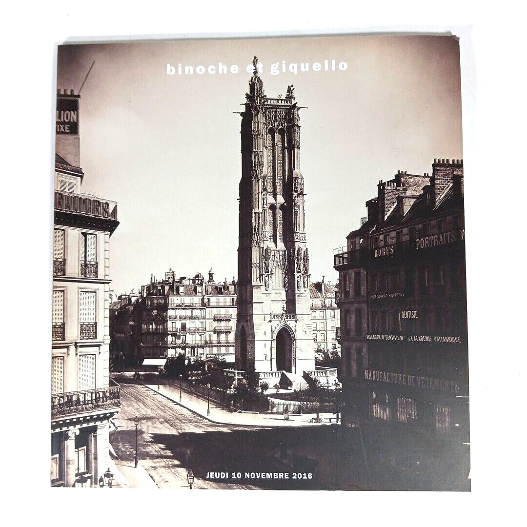 Binoche et giquello Paris Auction Catalog Photographies Photographs Nov 2016