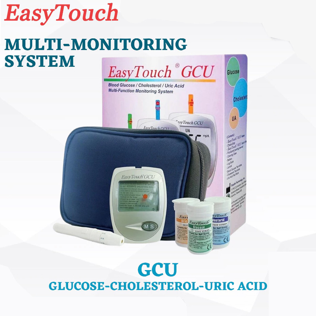 Easy Touch Blood GCU Blood Glucose Cholesterol Uric Acid Test 3 in 1