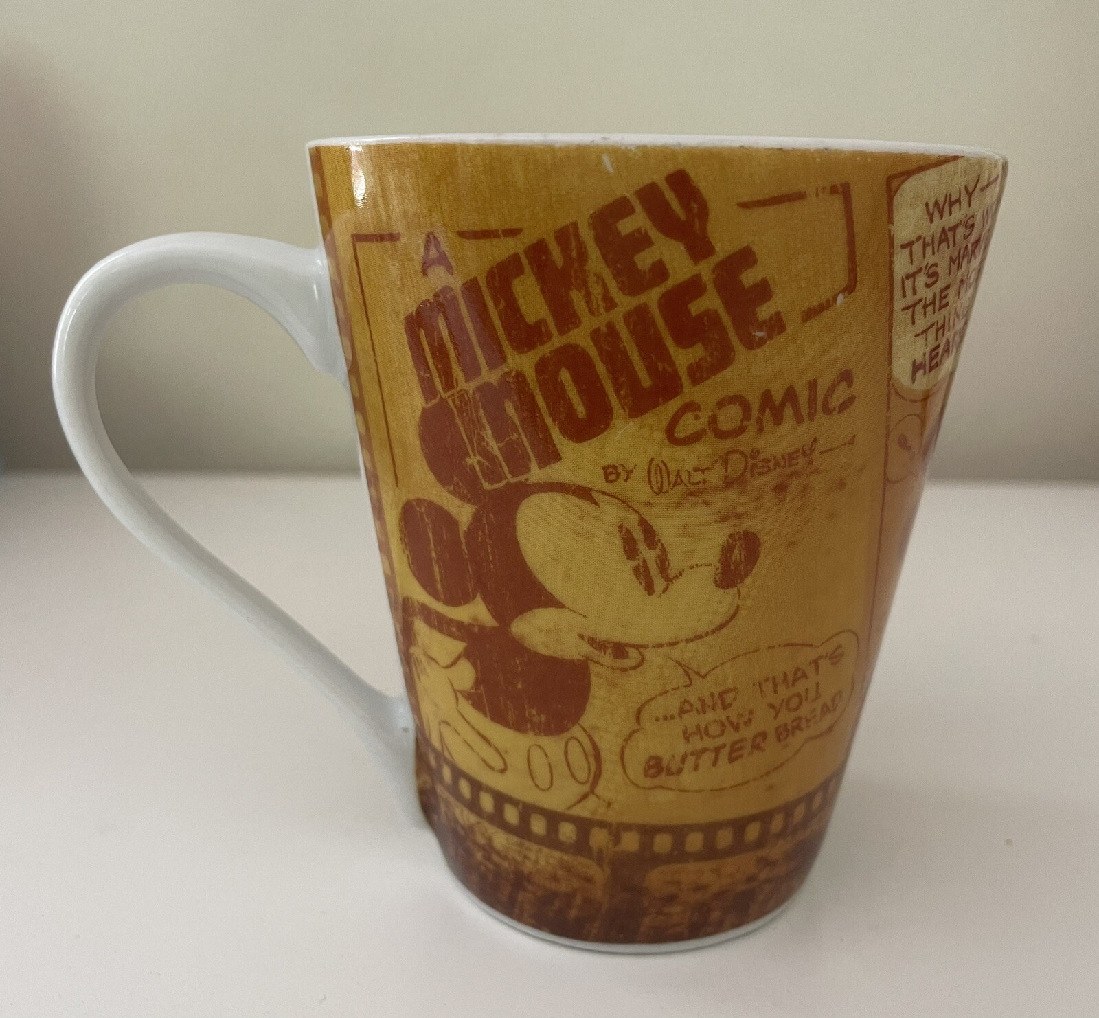 Disney Mickey Mouse Comic Strip Coffee Cup Mug