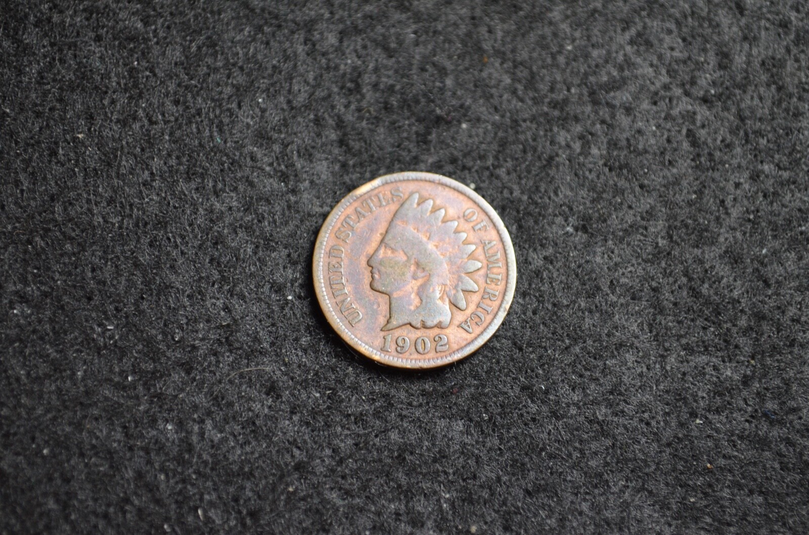 1902 INDIAN HEAD CENT GOOD CONDITION VERY SOLID OLD COIN FREE SHIPPING #40