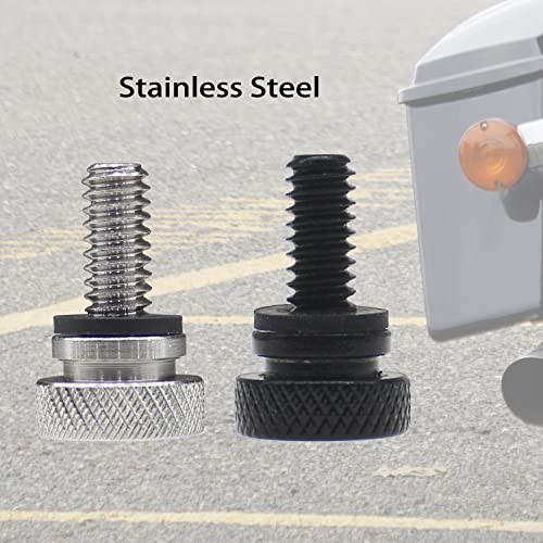 Seat Quick Mount Bolt with Nut Kit Compatible for Harley Sportster Dyna chrome