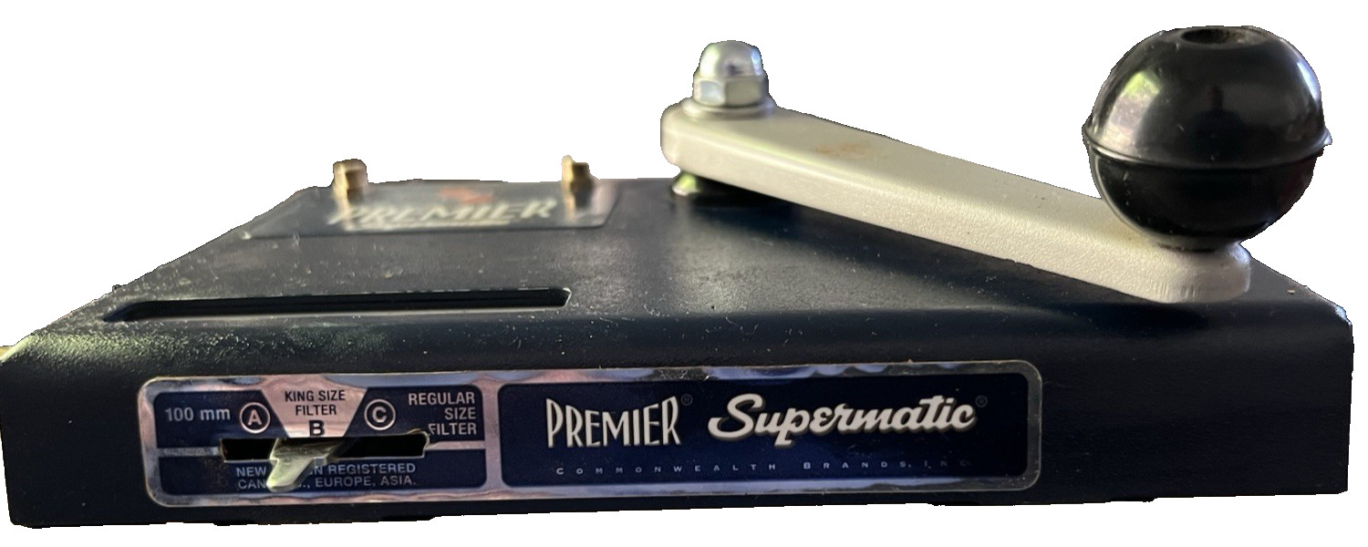 Premier Supermatic Cigarette Roller w/Orig Box & Ops Instructions Untested