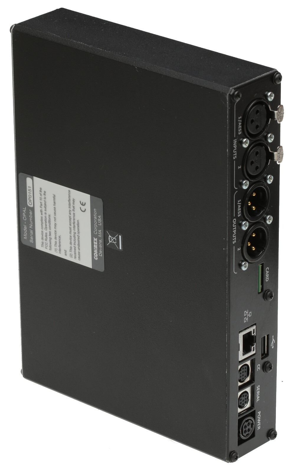 Comrex Opal Broadcast Digital Wideband Codec 2-Line Opus Audio Over IP Endpoint