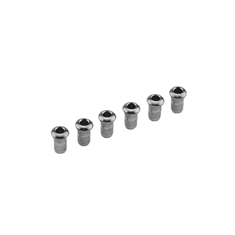 1 set (6 pieces) guitar front of through-body string covers/string bushings