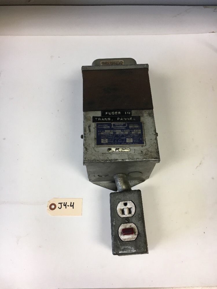 Dongan 80-1035 Transformer Class X181H 240/480HV 240/120LV 1000VA