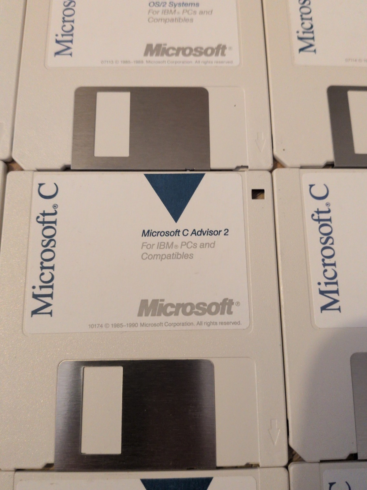 Vintage Software Microsoft C Floppy Disks 12 Total