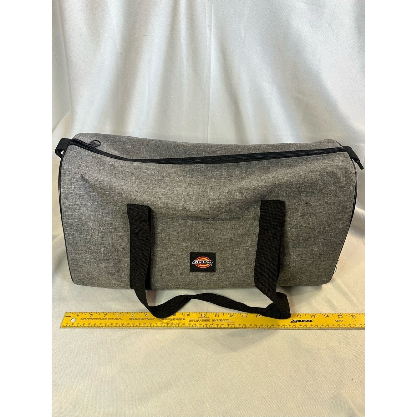 Dickies Gray Travel Duffel with Black Straps