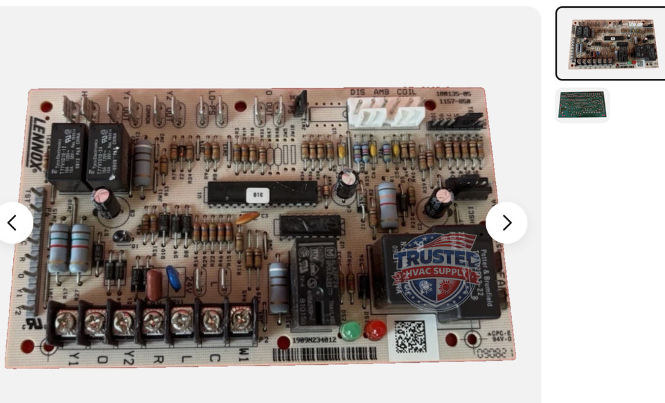 1157-850 LENNOX OEM DEFROST CONTROL BOARD 100135-05