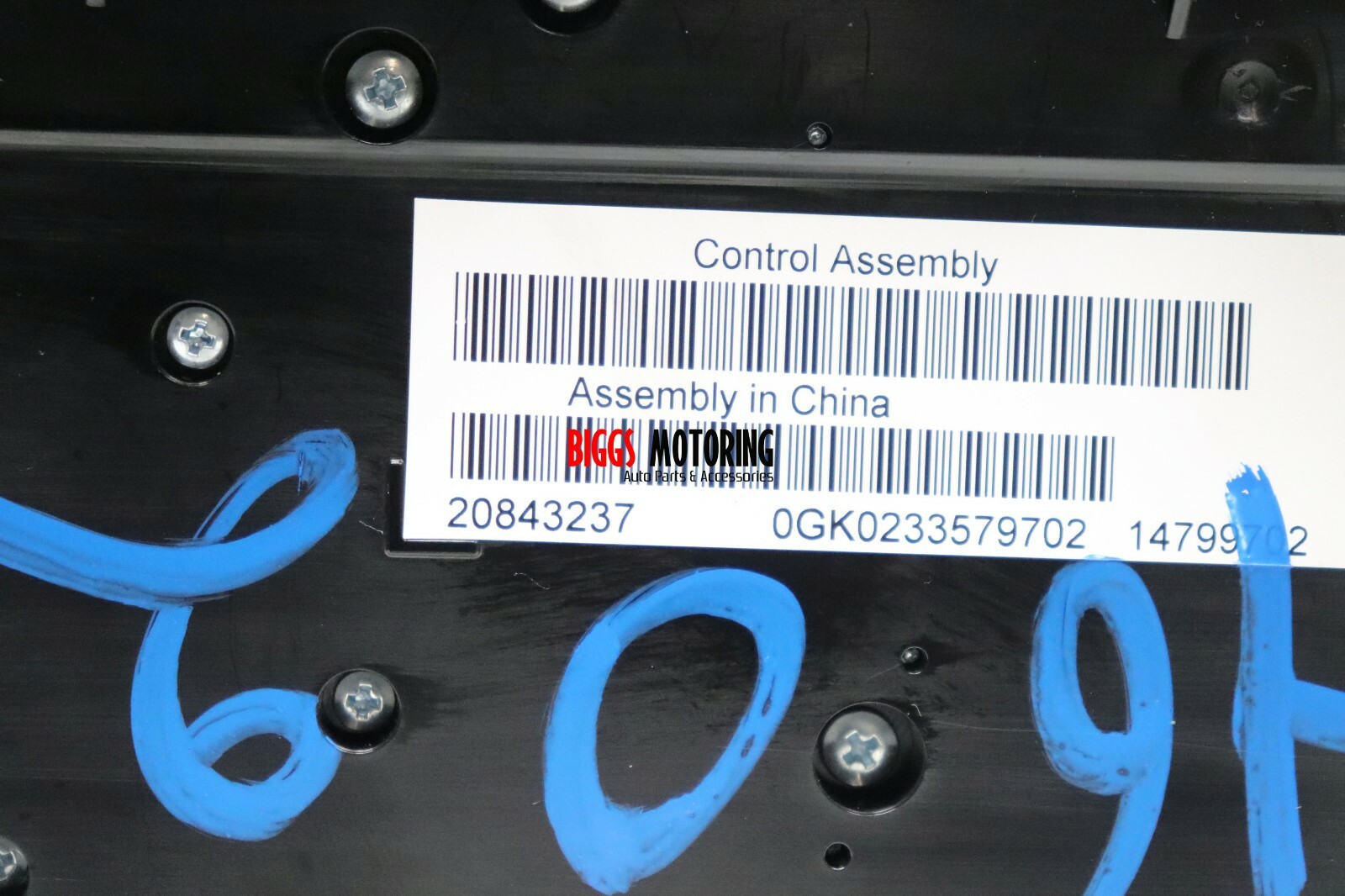 2010-2012 Buick LaCrosse Radio Temperature Control Panel 20843237