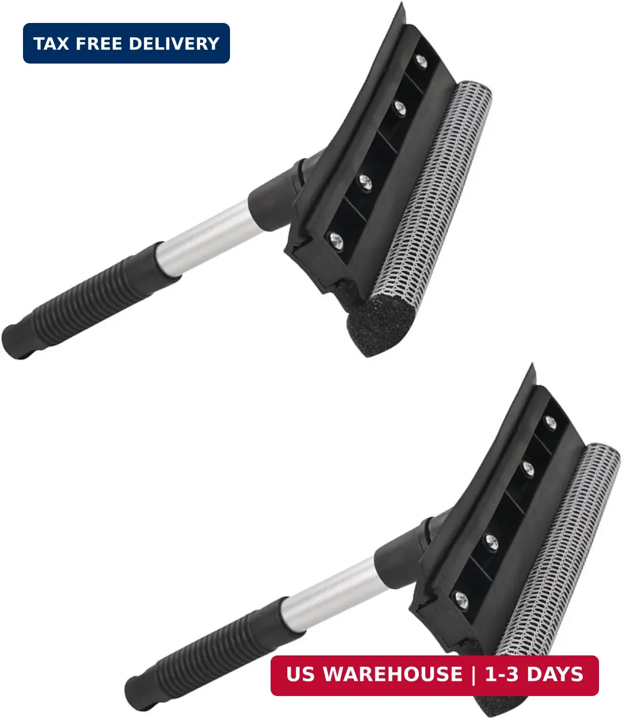 2 Pack Squeegee for Car Window Cleaning and Windshield Washing Standard Window S